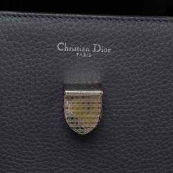 Pre Owned Dior Grey Leather Medium Diorever Top Handle Bag
