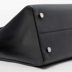 Pre Owned Dior Grey Leather Medium Diorever Top Handle Bag
