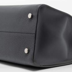 Pre Owned Dior Grey Leather Medium Diorever Top Handle Bag