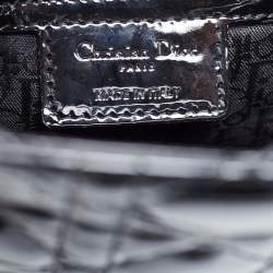 Pre Owned Dior Black Cannage Patent Leather Large Lady Dior Tote