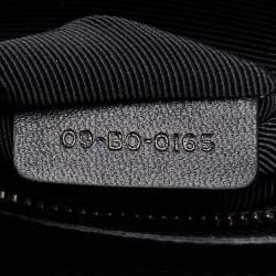 Pre Owned Dior Blue Crackled Patent Leather Large Diorama Shoulder Bag