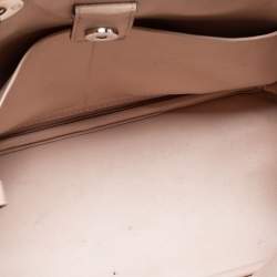 Pre Owned Dior Yellow Leather Mini Diorissimo Tote