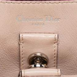 Pre Owned Dior Yellow Leather Mini Diorissimo Tote