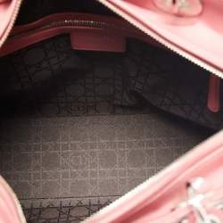 Pre Owned Dior Dusty Pink Cannage Leather Large Lady Dior Tote