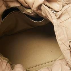 Pre Owned Dior Beige Cannage Leather Le Trente Hobo