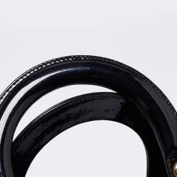 Pre Owned Dior Black Cannage Patent Leather Large Lady Dior Tote