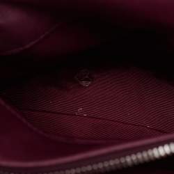 Pre Owned Dior Burgundy Leather Karenina Hermitage Satchel