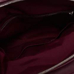 Pre Owned Dior Burgundy Leather Karenina Hermitage Satchel