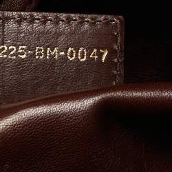 Pre Owned Dior Brown Python Cannage Drawstring Bag