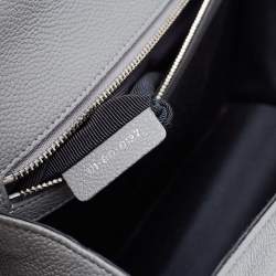Pre Owned Dior Grey Leather Medium Diorama Shoulder Bag