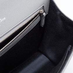 Pre Owned Dior Grey Leather Medium Diorama Shoulder Bag