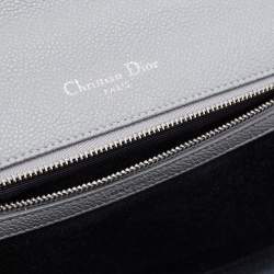 Pre Owned Dior Grey Leather Medium Diorama Shoulder Bag