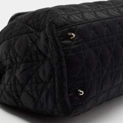 Pre Owned Dior Black Nylon And Leather Charming Satchel