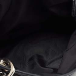Pre Owned Dior Black Nylon And Leather Charming Satchel