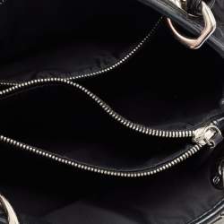Pre Owned Dior Black Nylon And Leather Charming Satchel