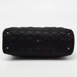 Pre Owned Dior Black Nylon And Leather Charming Satchel