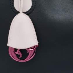 Pre Owned Dior Black/Pink Leather Addict Shopping Tote