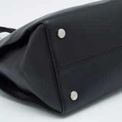 Pre Owned Dior Black/Pink Leather Addict Shopping Tote