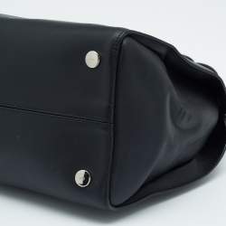 Pre Owned Dior Black/Pink Leather Addict Shopping Tote