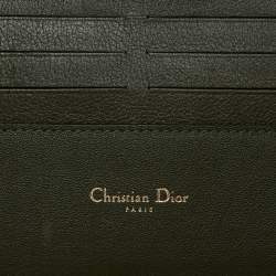 Pre Owned Dior Purple Leather Diorissimo Long Wallet