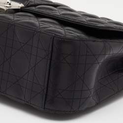 مملوكة مس بقًا حقيبة ديور ميس ديور جلد كاناج أسود بقلاب كبيرة