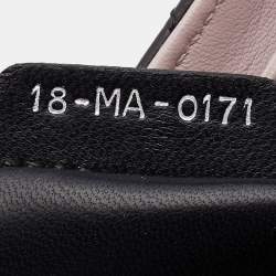 مملوكة مسبقًا حقيبة ديور ميس ديور جلد كاناج أسود بقلاب كبيرة