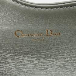 Dior White/Grey Oblique Canvas Saddle Card Holder
