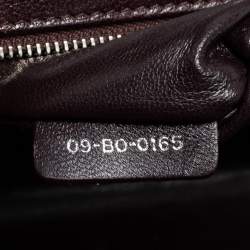 Pre Owned Dior Burgundy Leather Medium Diorama Flap Shoulder Bag