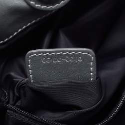 مملوكة مسبقًا حقيبة هوبو ديور دلاية جلد وساتان مبطن كاناج أرجوانية