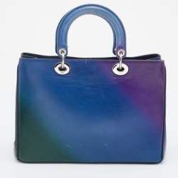 Pre Owned Dior Multicolor Leather Medium Diorissimo Shopper Tote