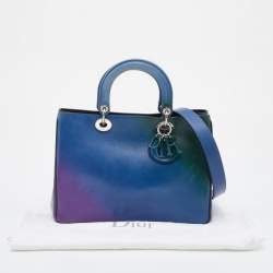 Pre Owned Dior Multicolor Leather Medium Diorissimo Shopper Tote