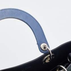 Pre Owned Dior Multicolor Leather Medium Diorissimo Shopper Tote