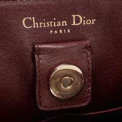 Pre Owned Dior Red Leather Medium Diorissimo Tote