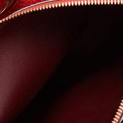 Pre Owned Dior Red Leather Medium Diorissimo Tote
