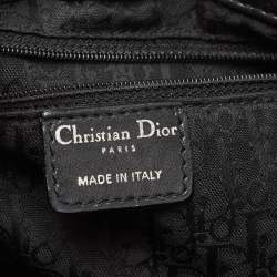 Pre Owned Dior Black Cannage Leather Soft Lady Dior Tote