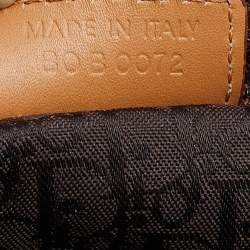 مملوكة مسبقًا Dior Brown Laser Cut Leather Vintage Hobo