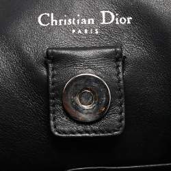 Pre Owned Dior Teal Green Floral Printed Leather Large Diorissimo Shopper Tote