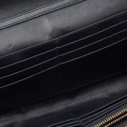 Pre Owned Dior Maroon Crinkled Leather Diorama Wallet On Chain