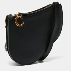 Pre Owned Dior Black Leather Saddle Triple Zip Crossbody Bag