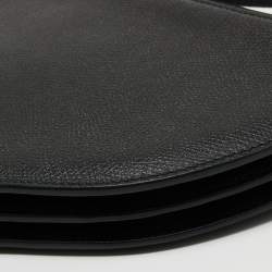 Pre Owned Dior Black Leather Saddle Triple Zip Crossbody Bag