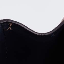 Pre Owned Dior Mocha Leather Mini Be Dior Flap Bag