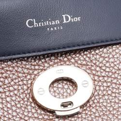 Pre Owned Dior Mocha Leather Mini Be Dior Flap Bag