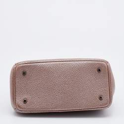 Pre Owned Dior Mocha Leather Mini Be Dior Flap Bag