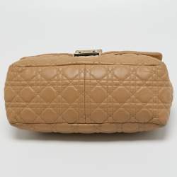 Pre Owned Dior Beige Cannage Leather Large Miss Dior Flap Bag