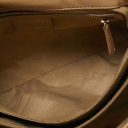 Pre Owned Dior Beige Cannage Leather Large Miss Dior Flap Bag