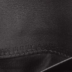 Pre Owned Dior Black Leather Saddle Card Holder