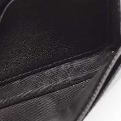 Pre Owned Dior Black Leather Saddle Card Holder