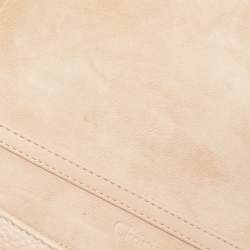 Dior Beige Leather Diorama Wallet on Chain