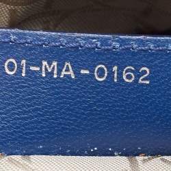 Dior Blue Cannage Quilted Leather Medium Lady Dior Tote