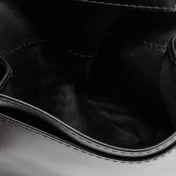 Pre Owned Dior Black Leather Studded Lady Dior Flap Card Holder